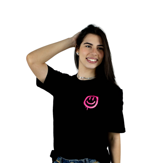 CAMISETA JESUS  MAKE ME SMILE ROSA- O RETIRO