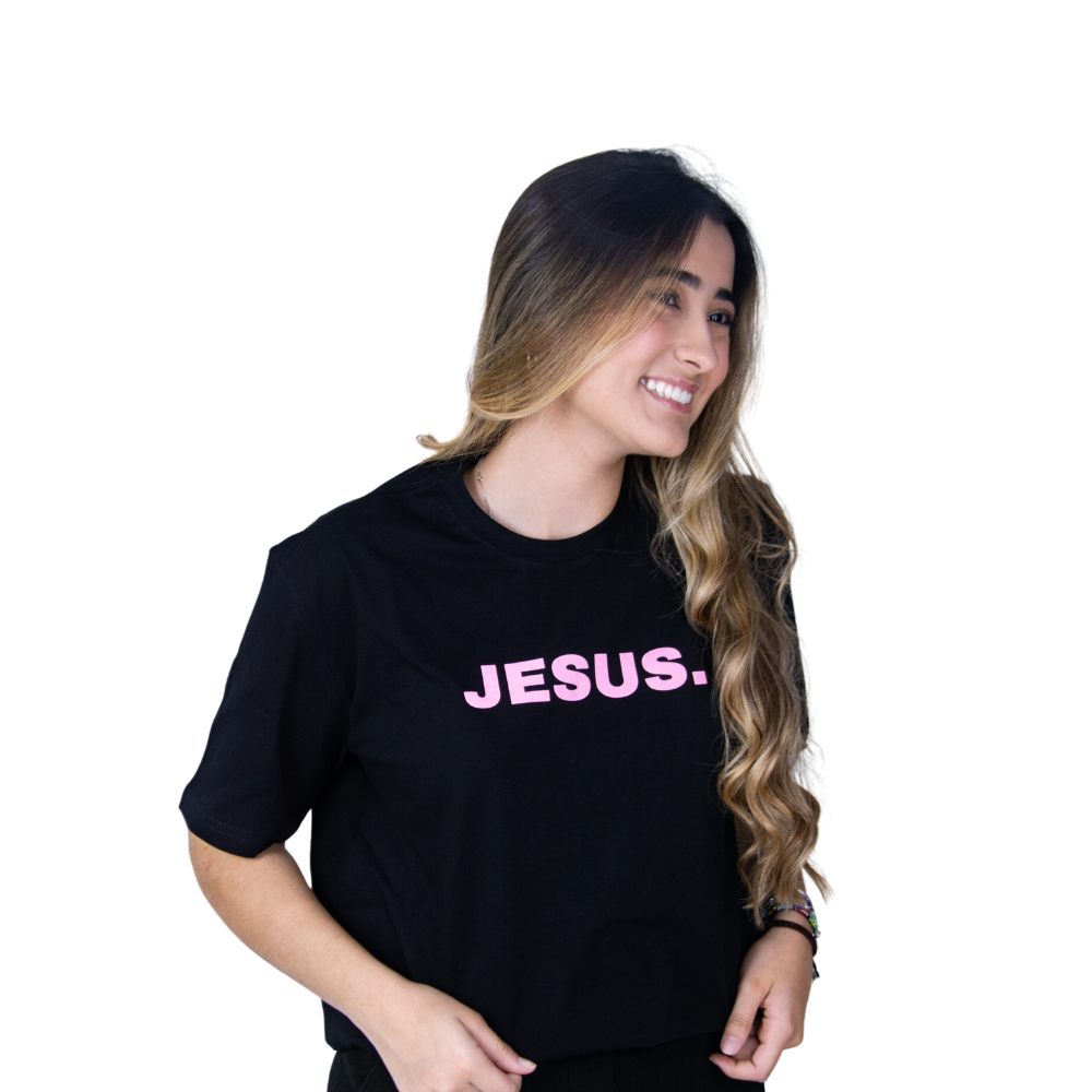 CAMISETA JESUS E PONTO FINAL ROSA - O RETIRO