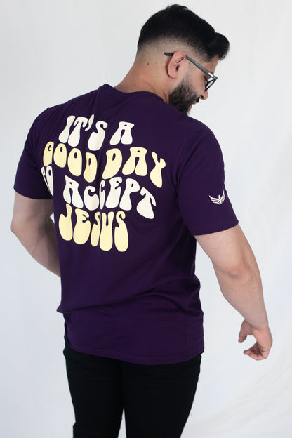 CAMISETA IT'S A GOOD DAY ROXO - O RETIRO